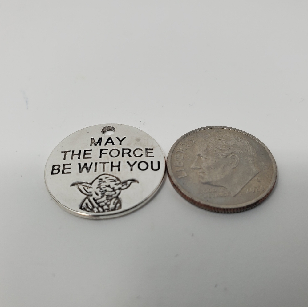 STAR WARS - MAY THE FORCE BE WITH YOU YODA CHARM "Do or do not. There is no try"